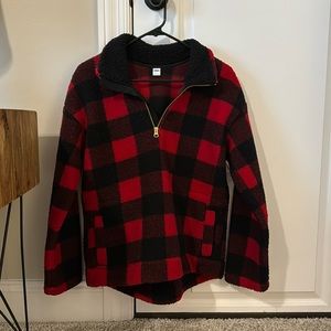 Old Navy Small Sherpa Pullover Fleece Jacket